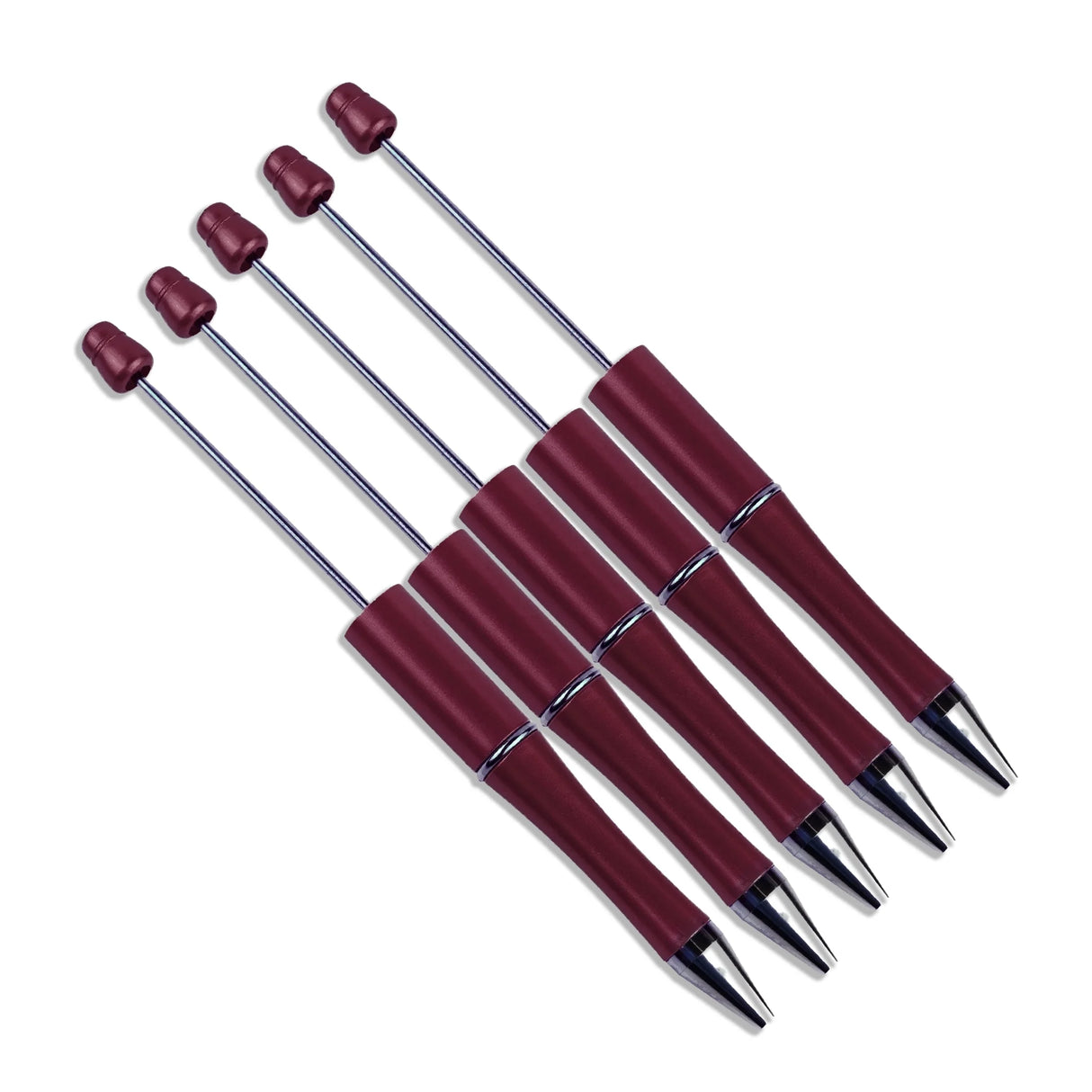Pen Bead-Able - Burgundy (5 Pens)