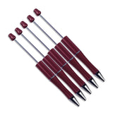 Pen Bead-Able - Burgundy (5 Pens)