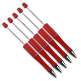 Pen Bead-Able - Red (5 Pens)