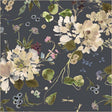 Cotton Fabric Peony Garden Indigo Wideback 108/109"