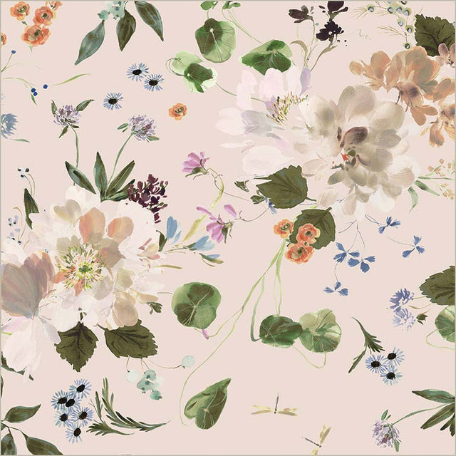 Cotton Fabric Peony Garden Shell Wideback 108/109"