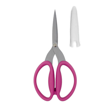 Pink Multipurpose Scissors 7-3/4in Knife-Edge
