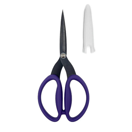 Scissors Purple 7-3/4in Large Micro-Serrated Non-Slip Blade