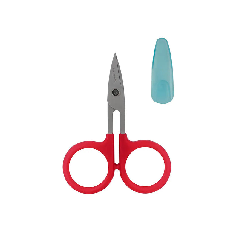 Perfect Scissors Red 3-3/4in Curved Micro-Serrated Scissors