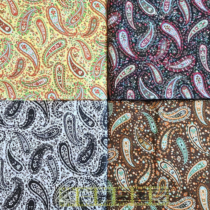 Quilting Cotton Perfect Paisley Clearance Fabric 100% Cotton