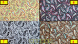Quilting Cotton Perfect Paisley Clearance Fabric 100% Cotton