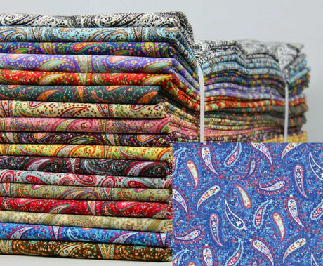 Quilting Cotton Perfect Paisley Clearance Fabric 100% Cotton