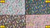 Quilting Cotton Perfect Paisley Clearance Fabric 100% Cotton