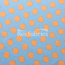 E-Z Dots Matte Nylon Spandex Fabric - Multicolor Polka Dots, 58/60" Width (1 Yard)