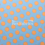 E-Z Dots Matte Nylon Spandex Fabric - Multicolor Polka Dots, 58/60" Width (1 Yard)