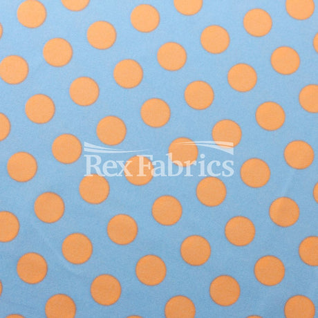 E-Z Dots Matte Nylon Spandex Fabric - Multicolor Polka Dots, 58/60" Width (1 Yard)