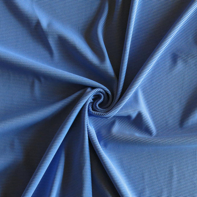 Swim Knit Nylon Spandex Ribbed Periwinkle