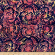 Cotton Batik Persimmon Bali Batik Linear Peony Fabric