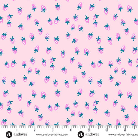 Cotton Print Petal Berry Sweet Color Pop Playground Fabric 44/45"