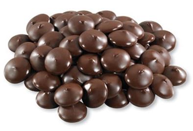 Peters Eastchester Dark Chocolate Melting Wafers 25 pound case