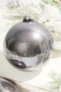 4" - 6" Pewter Glass Finial and Ball Ornaments