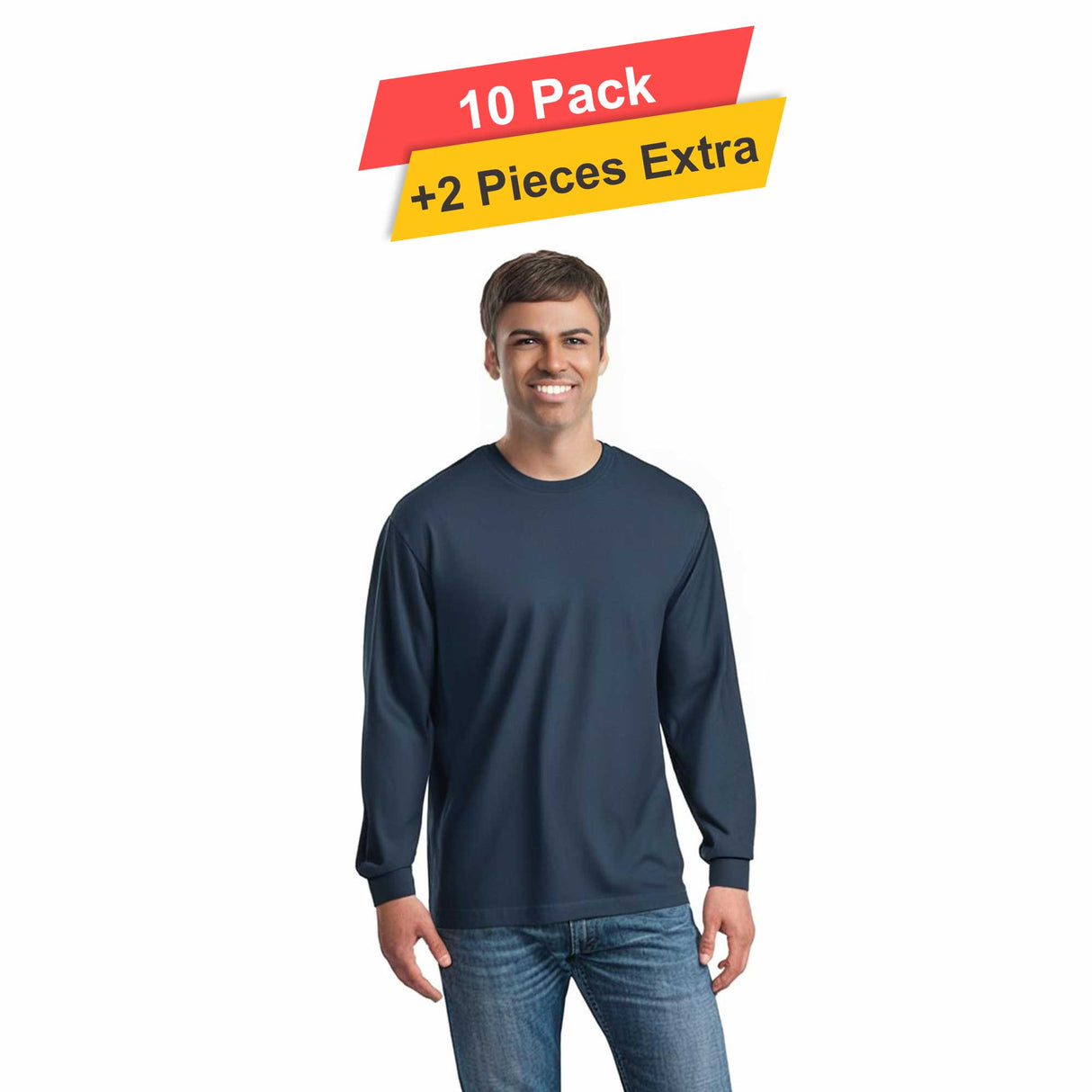Polymesh Crew Neck - 10 Pack - 5 Oz./yd²  - 100% Polyester (Cotton Feel)