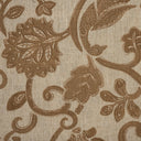 Polyester Linen Jacobean Floral Upholstery Fabric