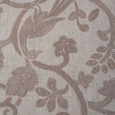 Polyester Linen Jacobean Floral Upholstery Fabric