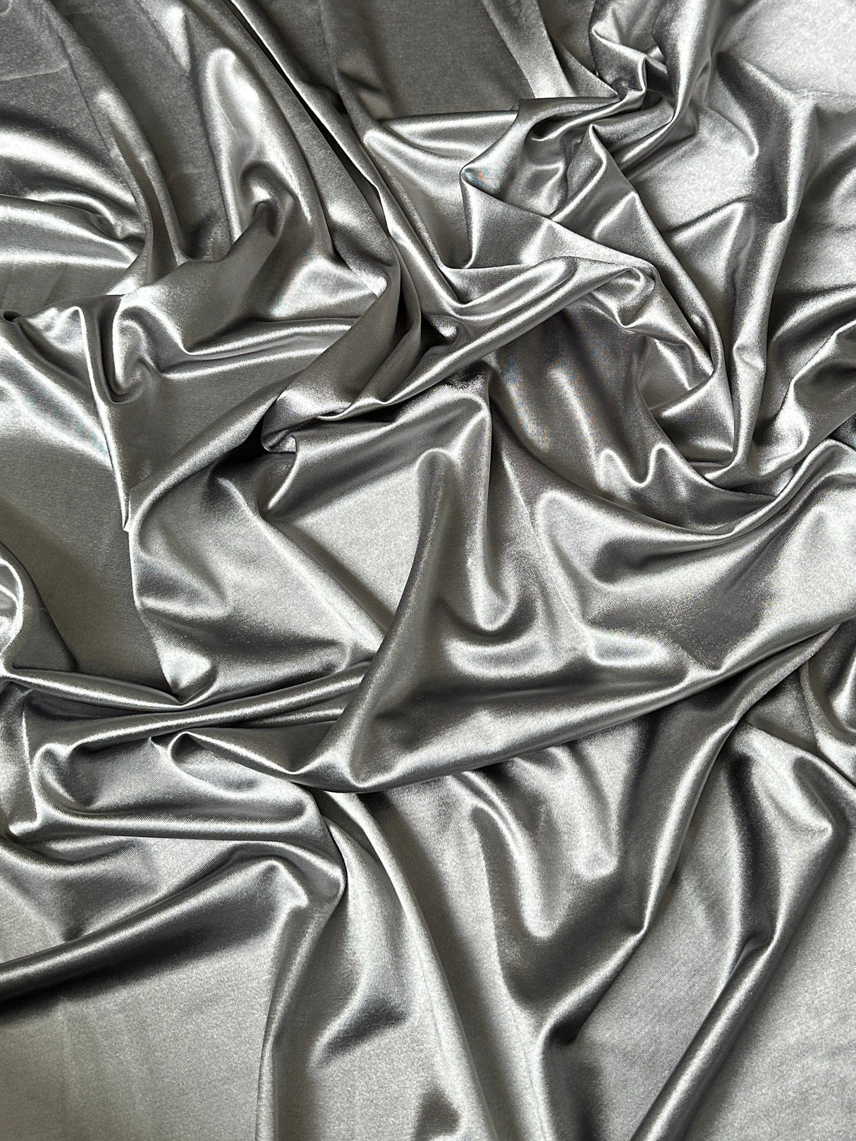 Shiny Nylon Spandex Silver