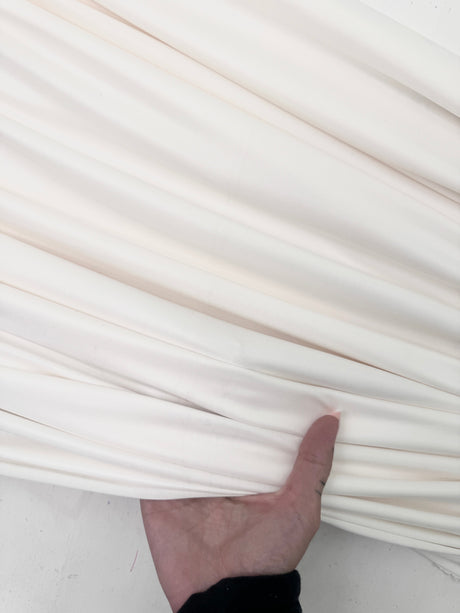 Ivory 4-Way Stretch Faux Leather