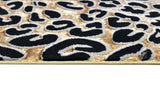 Luxury Soft-Touch Polyester Fabric - Bronze, Metallic Copper And Black Cheetah Print, 5' 3" X 7' 6", 7' 9" X 10' 5", 10' X 13' (1 Unit)