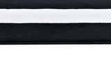 Z341A Polyester Fabric - Black & White Geometric Square Area Rug, Soft Texture, Modern Design, 5' 3" X 7' 6" (1 Piece)