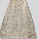 Beaded Corded Lace Fabric 51" Wide White Ivory