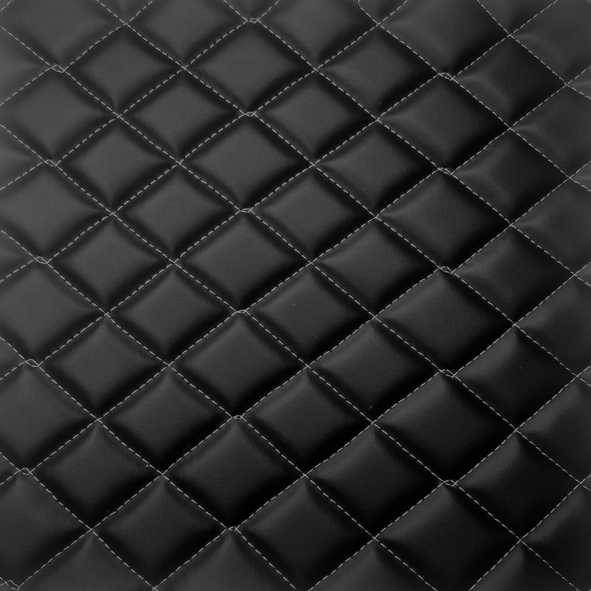 Faux Leather Vinyl Fabric Diamond Quilted Foam Backed