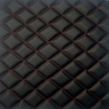 Faux Leather Vinyl Fabric Diamond Quilted Foam Backed