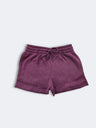 Lucky Women Shorts Cotton Fabric - Maroon, Elastic Waistband, Drawstring (1 Piece)