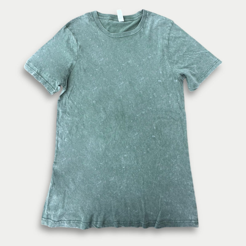LBL 2102 Washed Shirts Cotton Fabric - Military Green, Washed, Unisex Relaxed Fit (1 Piece)