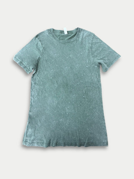 LBL 2102 Washed Shirts Cotton Fabric - Military Green, Washed, Unisex Relaxed Fit (1 Piece)