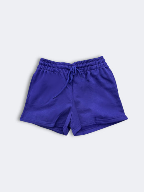 Lucky Women Shorts Cotton Fabric - Royal Blue, Elastic Waistband, Drawstring (1 Piece)