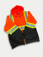 Safety Pullover Safety Orange Fabric - Safety Orange, Reflective Stripes (1 Piece)