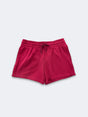 Lucky Women Shorts Cotton Fabric - Red, Elastic Waistband, Drawstring (1 Piece)