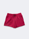 Lucky Women Shorts Cotton Fabric - Red, Elastic Waistband, Drawstring (1 Piece)