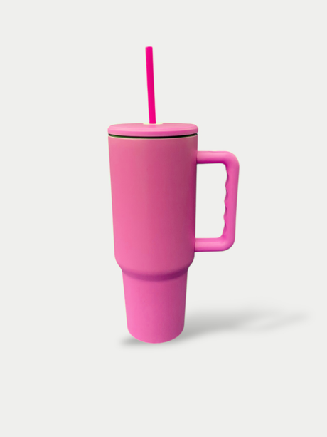 40Oz Thermal Sublimation Tumbler Fabric - Hot Pink, 40OZ (1 Unit)