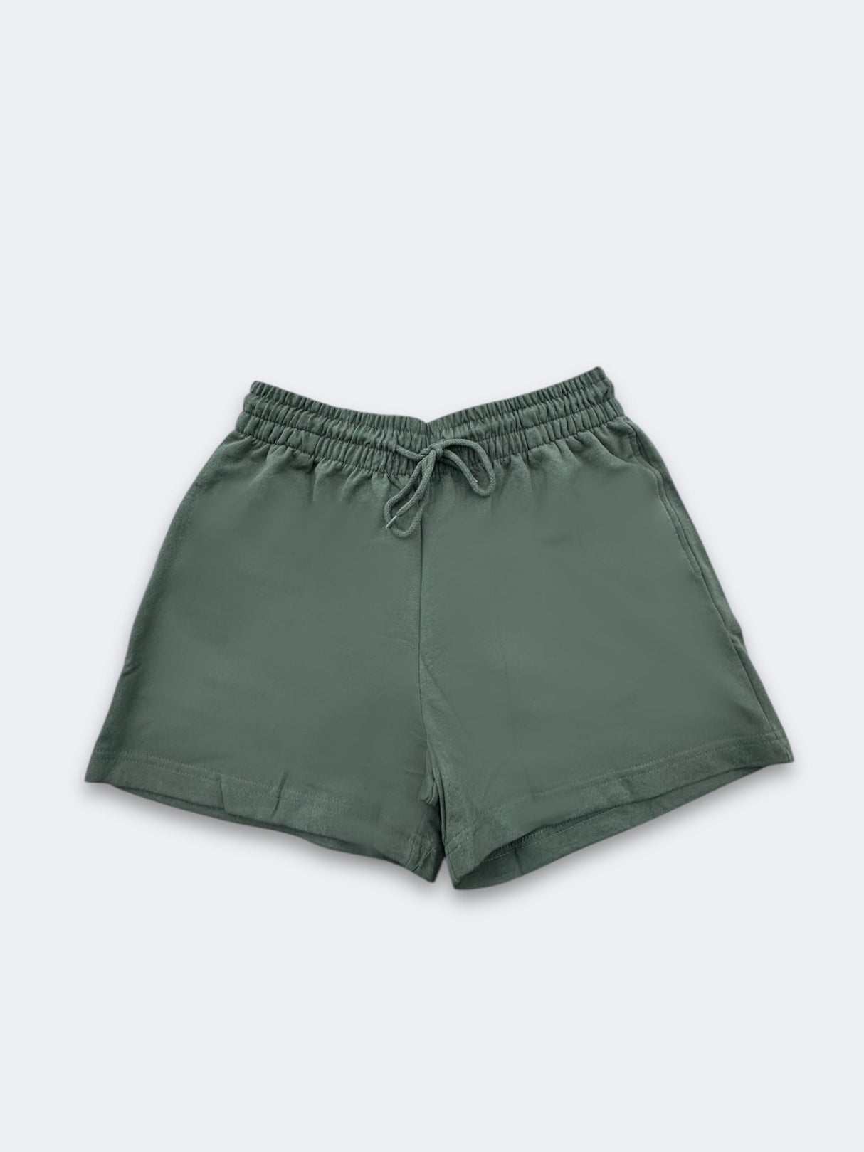 Lucky Women Shorts Cotton Fabric - Olive, Elastic Waistband, Drawstring (1 Piece)