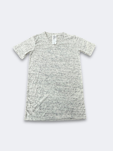 LBL Marble Shirt Polyester Spandex Fabric - Heather Tan, V-Neck, Unisex (1 Piece)