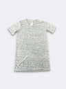 LBL Marble Shirt Polyester Spandex Fabric - Heather Tan, V-Neck, Unisex (1 Piece)
