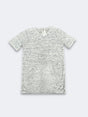 LBL Marble Shirt Round Neck Polyester Spandex Fabric - Heather White, Round Neck, Unisex, Sizes S-2XL (1 Piece)