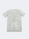 LBL Marble Shirt Round Neck Polyester Spandex Fabric - Heather White, Round Neck, Unisex, Sizes S-2XL (1 Piece)