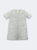 LBL Marble Shirt V-Neck Polyester Spandex Fabric - Heather White, Marbled, Unisex, Size S-2XL (1 Piece)