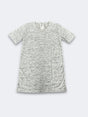 LBL Marble Shirt V-Neck Polyester Spandex Fabric - Heather White, Marbled, Unisex, Size S-2XL (1 Piece)