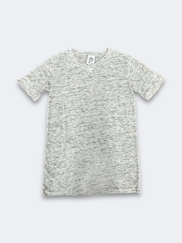 LBL Marble Shirt Round Neck Polyester Spandex Fabric - Heather Tan, Marbled, Unisex, Sizes S-2XL (1 Piece)