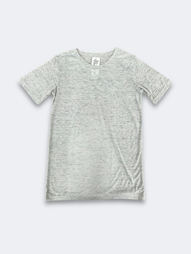 LBL Marble Shirt Round Neck Polyester Spandex Fabric - Heather Grey, Marbled, Unisex (1 Piece)