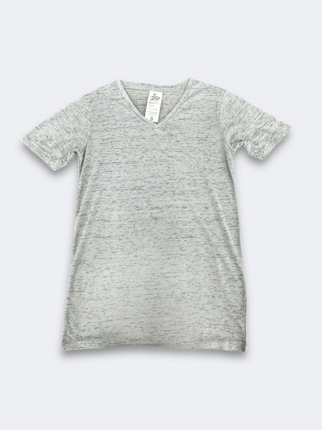 LBL Marble Shirt V-Neck Polyester Spandex Fabric - Heather Grey, Marble Texture, Unisex (1 Shirt)