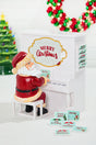 10" Mr. Christmas Sing Along Santa W/ 12 Song Sheets