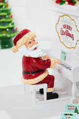 10" Mr. Christmas Sing Along Santa W/ 12 Song Sheets